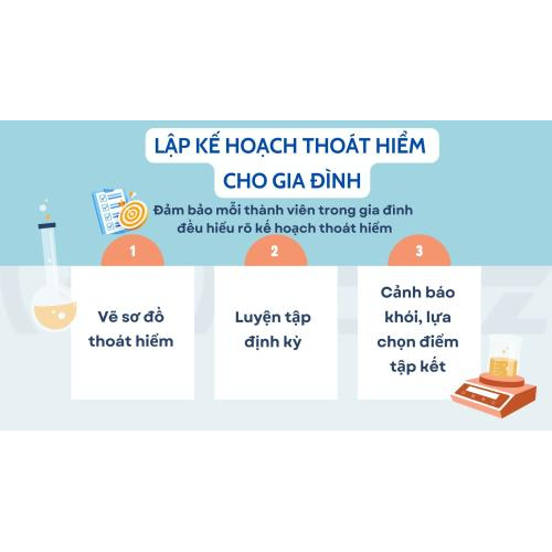 1. Lập kế hoạch thoát hiểm cho gia đình