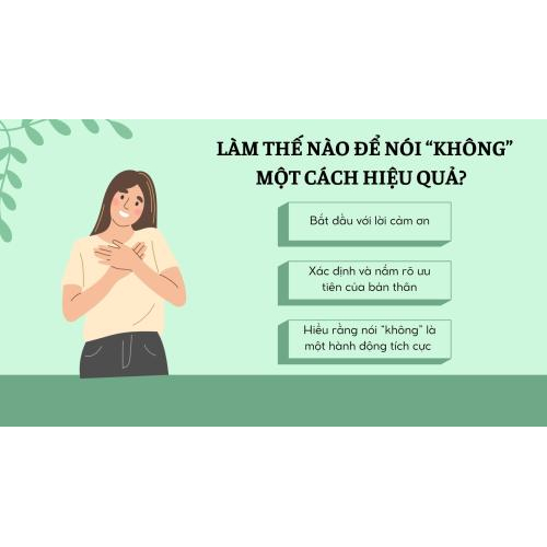 2. Làm Thế Nào Để Nói “Không” Một Cách Hiệu Quả?