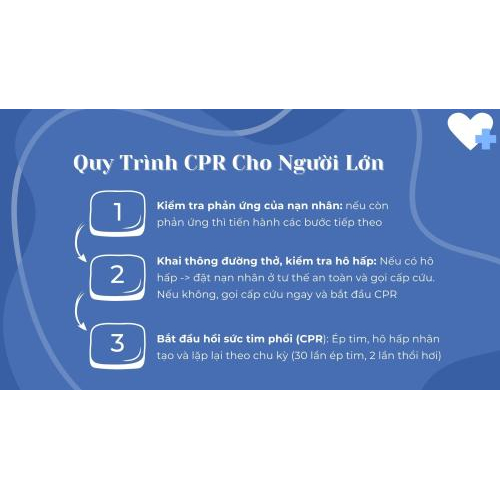 1. Sơ Cấp Cứu và CPR Cho Người Lớn