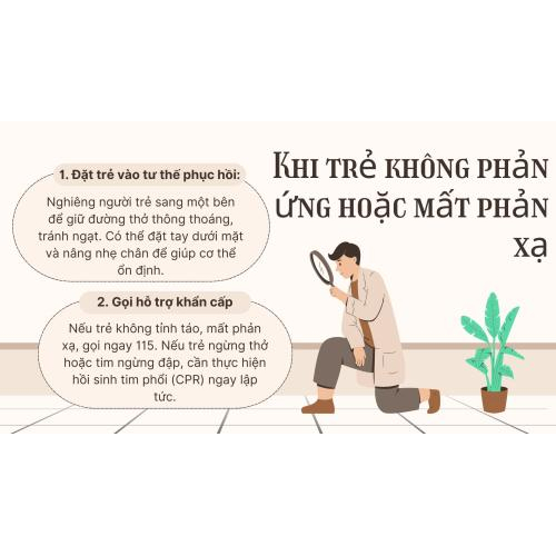 3. Nếu trẻ không có phản ứng