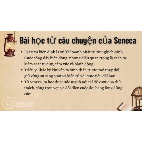 4. Bài học từ câu chuyện của Seneca