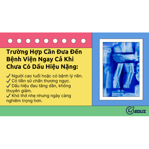 6. Trường hợp cần đưa đến bệnh viện ngay cả khi chưa có dấu hiệu nặng