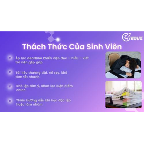 1. Những thách thức mà sinh viên gặp phải