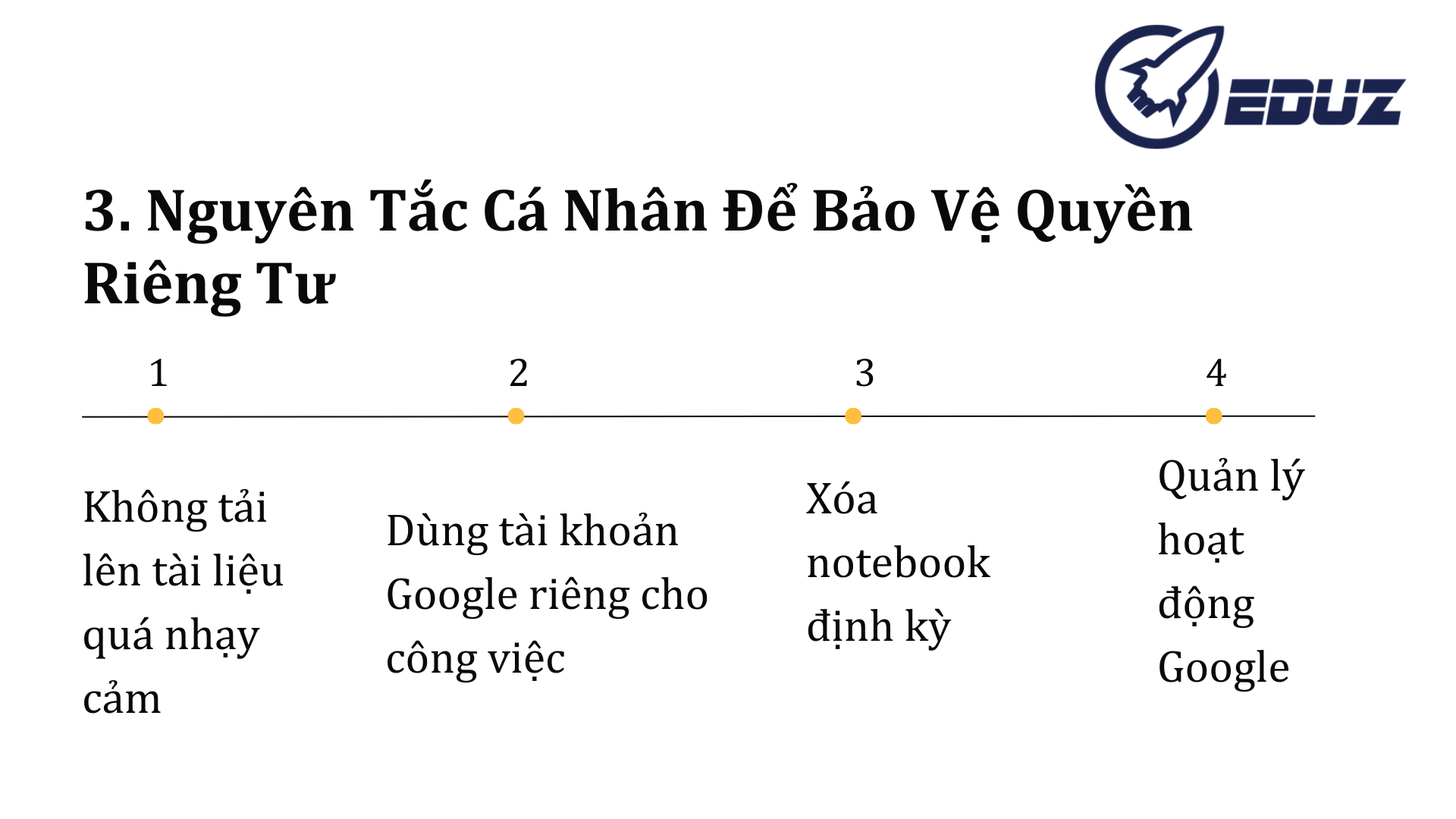 3.Nguyên Tắc Cá Nhân Để Bảo Vệ Quyền Riêng Tư