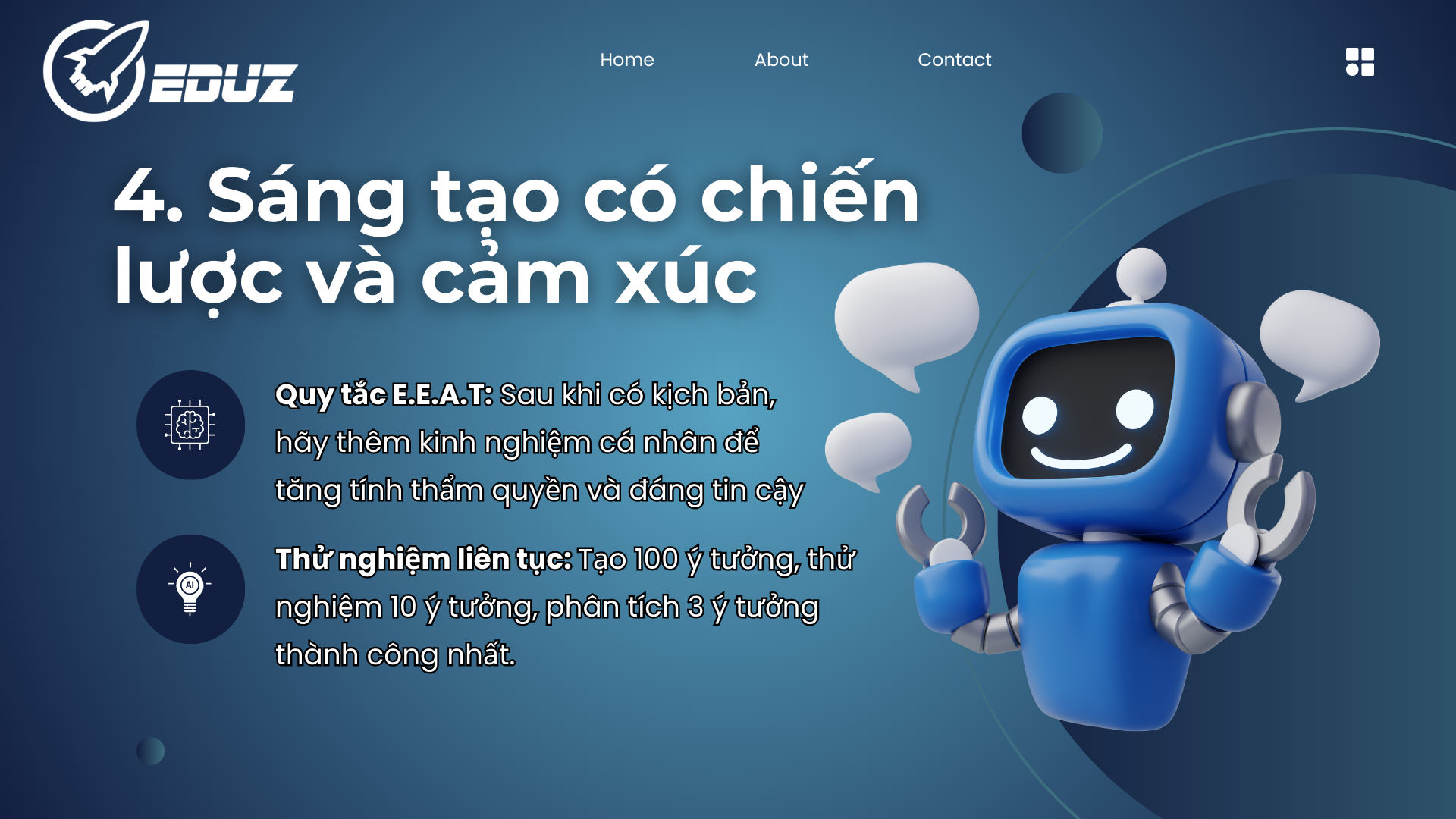 4. Sáng tạo có chiến lược và cảm xúc