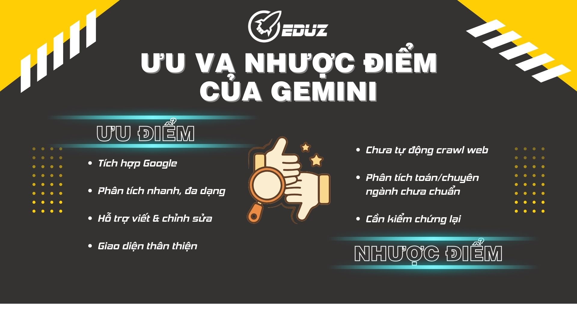 4. Ưu – Nhược điểm sau khi trải nghiệm Gemini AI