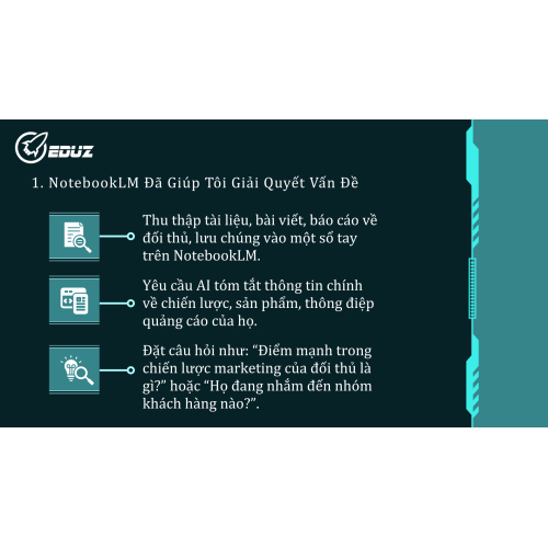 1.NotebookLM Đã Giúp Tôi Giải Quyết Vấn Đề
