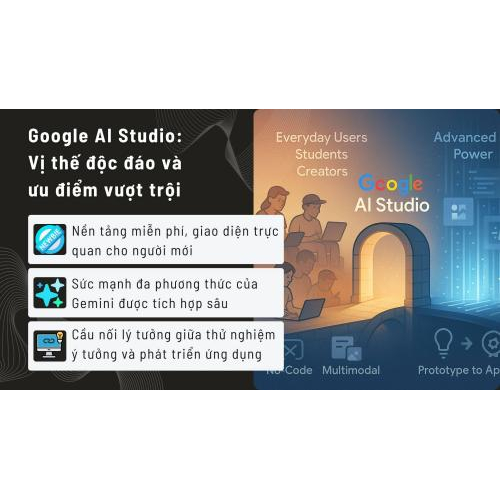 Google AI Studio: Vị thế độc đáo và ưu điểm vượt trội