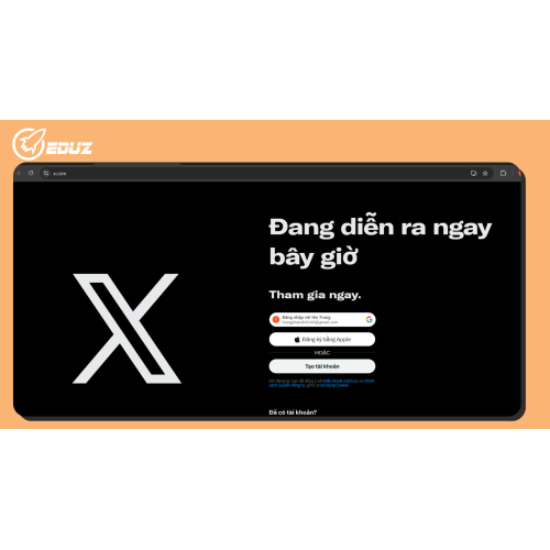 1.1 Đăng ký trực tiếp trên x.com: