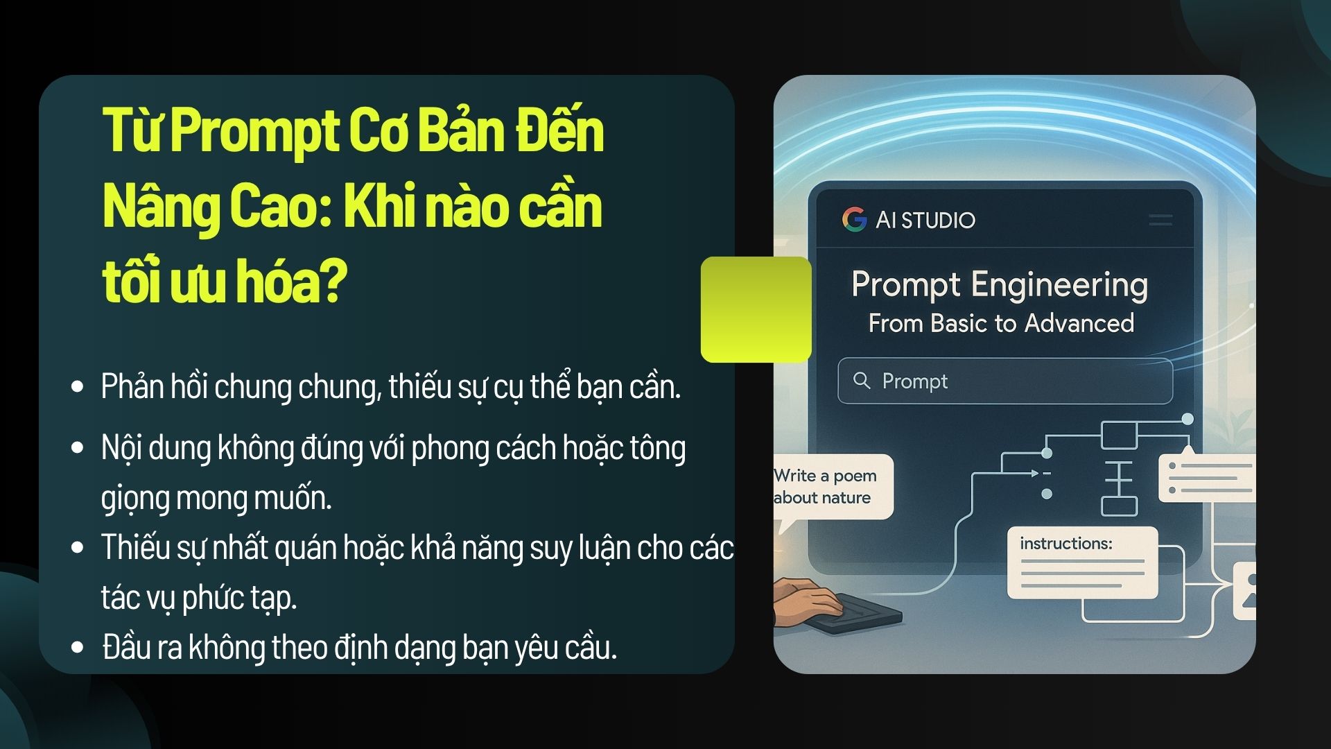 Từ prompt cơ bản đến nâng cao: khi nào cần tối ưu hóa?