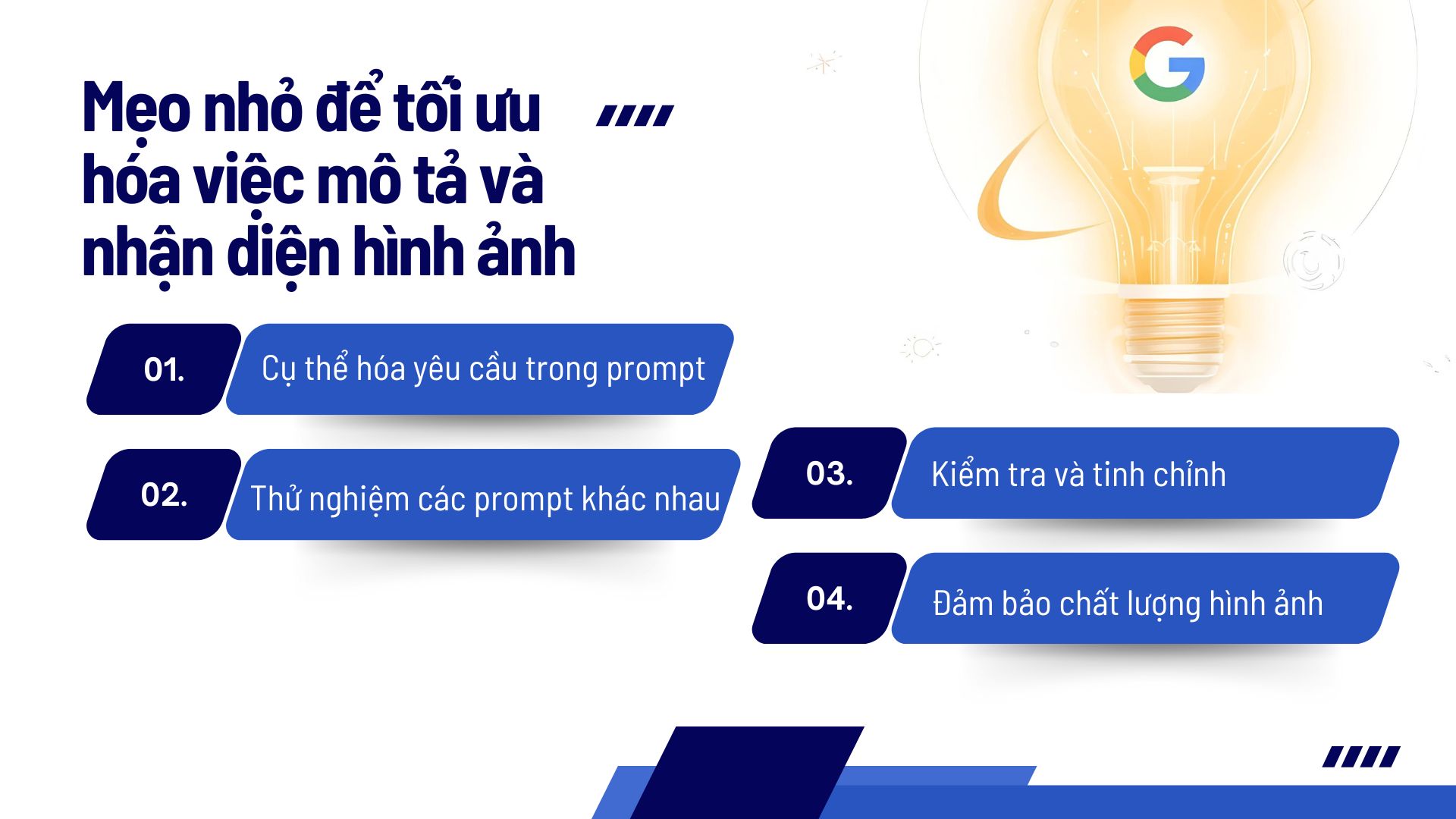 Mẹo nhỏ để tối ưu hóa việc mô tả và nhận diện hình ảnh