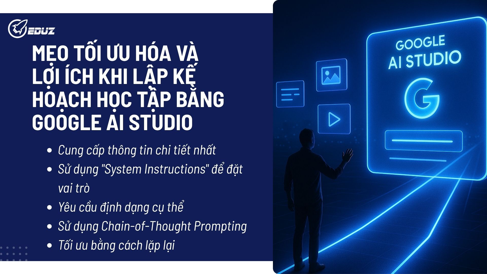 Mẹo tối ưu hóa và lợi ích khi lập kế hoạch học tập bằng Google AI Studio