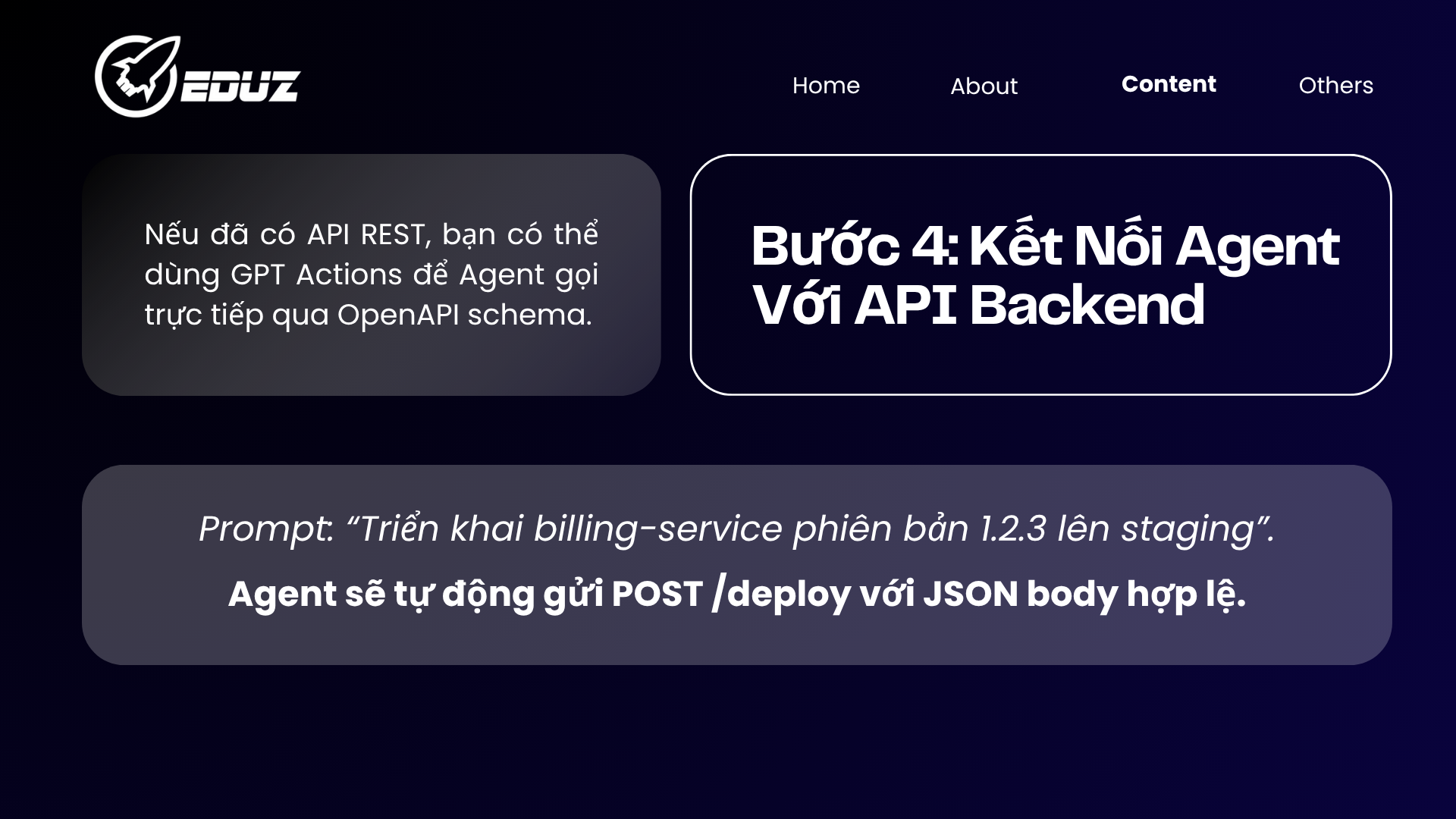 Bước 4: Kết Nối Agent Với API Backend