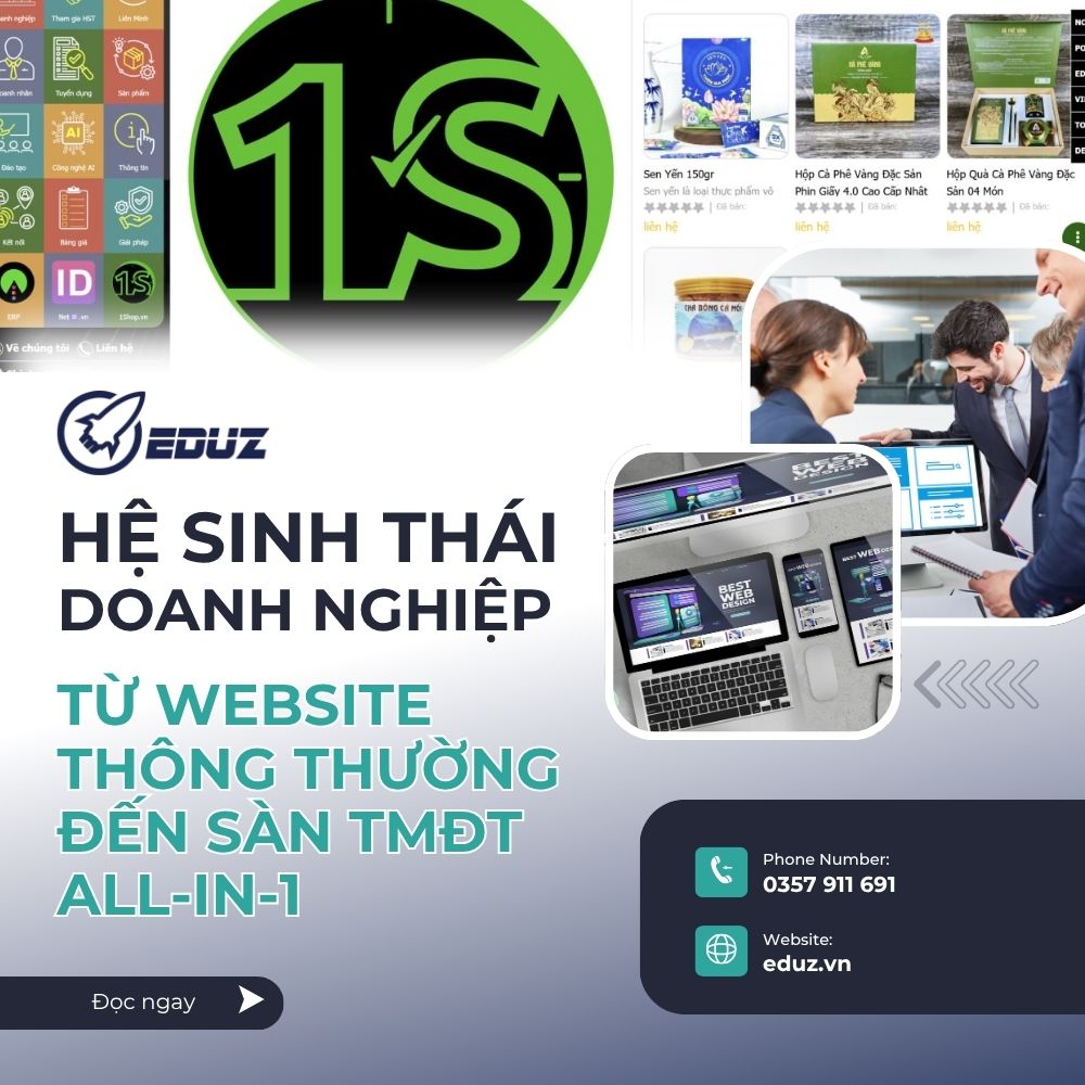 Hệ Sinh Thái Doanh Nghiệp (HST): Sự Khác Biệt Mang Tính Cách Mạng – Từ Website Thông Thường Đến Sàn TMĐT All-in-1