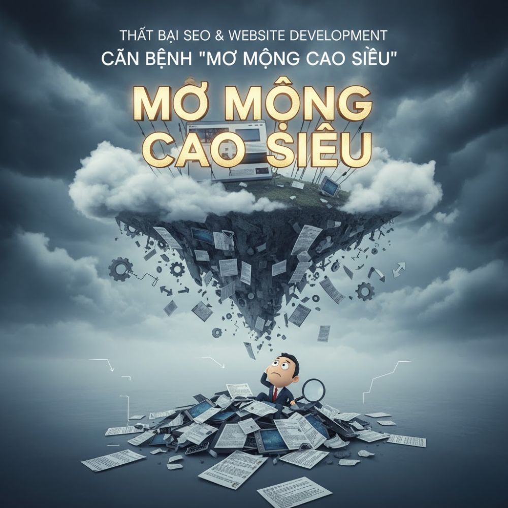 Thất Bại Trong SEO Và Phát Triển Website: Căn Bệnh Mơ Mộng Cao Siêu Và Khinh Suất Nội Dung