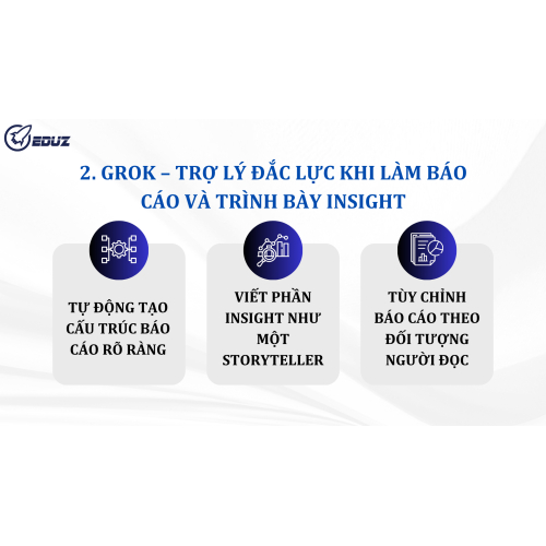 2. Grok – Trợ lý đắc lực khi làm báo cáo và trình bày insight