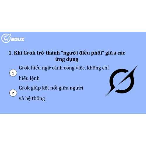 1. Khi Grok trở thành “người điều phối” giữa các ứng dụng