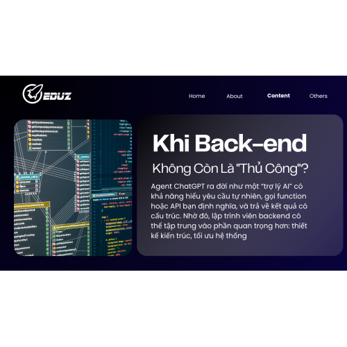 1. Khi Back-end Không Còn Là "Thủ Công"?