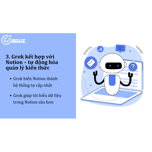 3. Grok kết hợp với Notion – tự động hóa quản lý kiến thức