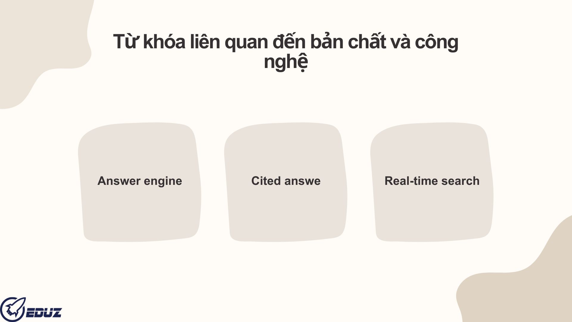 I. Từ khóa liên quan đến bản chất và công nghệ