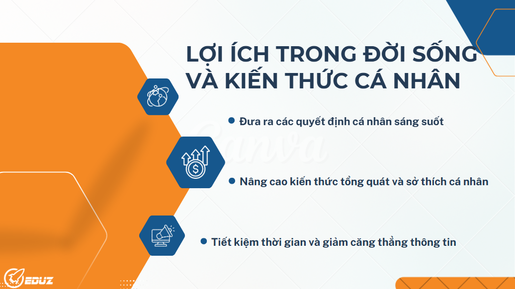 III. Lợi ích trong đời sống và kiến thức cá nhân