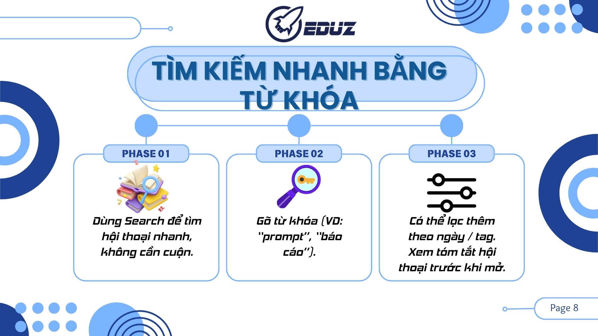 3. Tìm kiếm nhanh bằng từ khóa