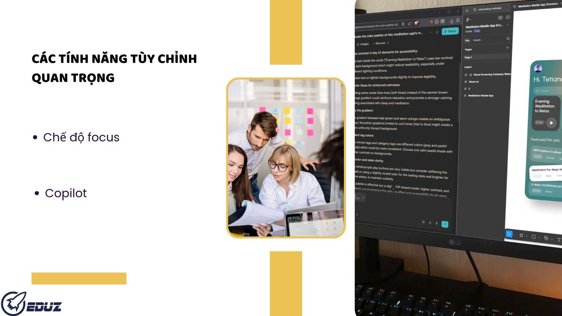 III. Các tính năng tùy chỉnh quan trọng