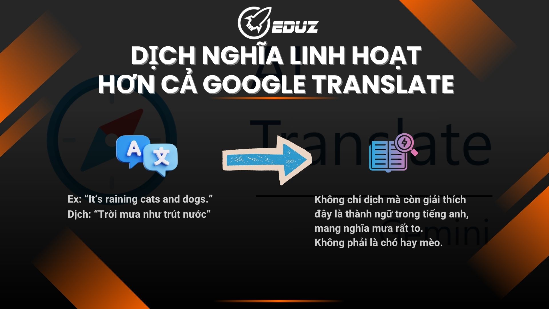 1. Dịch nghĩa linh hoạt – hơn cả Google Translate