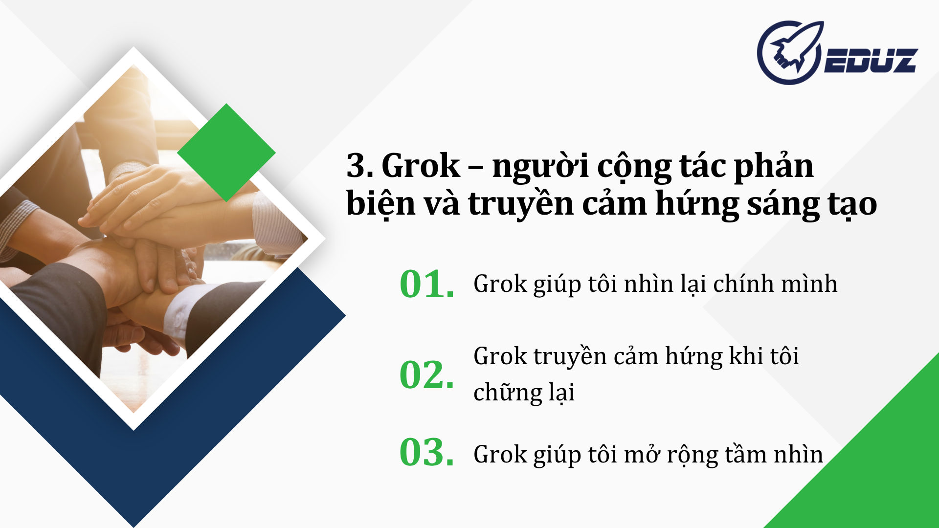 3. Grok – người cộng tác phản biện và truyền cảm hứng sáng tạo