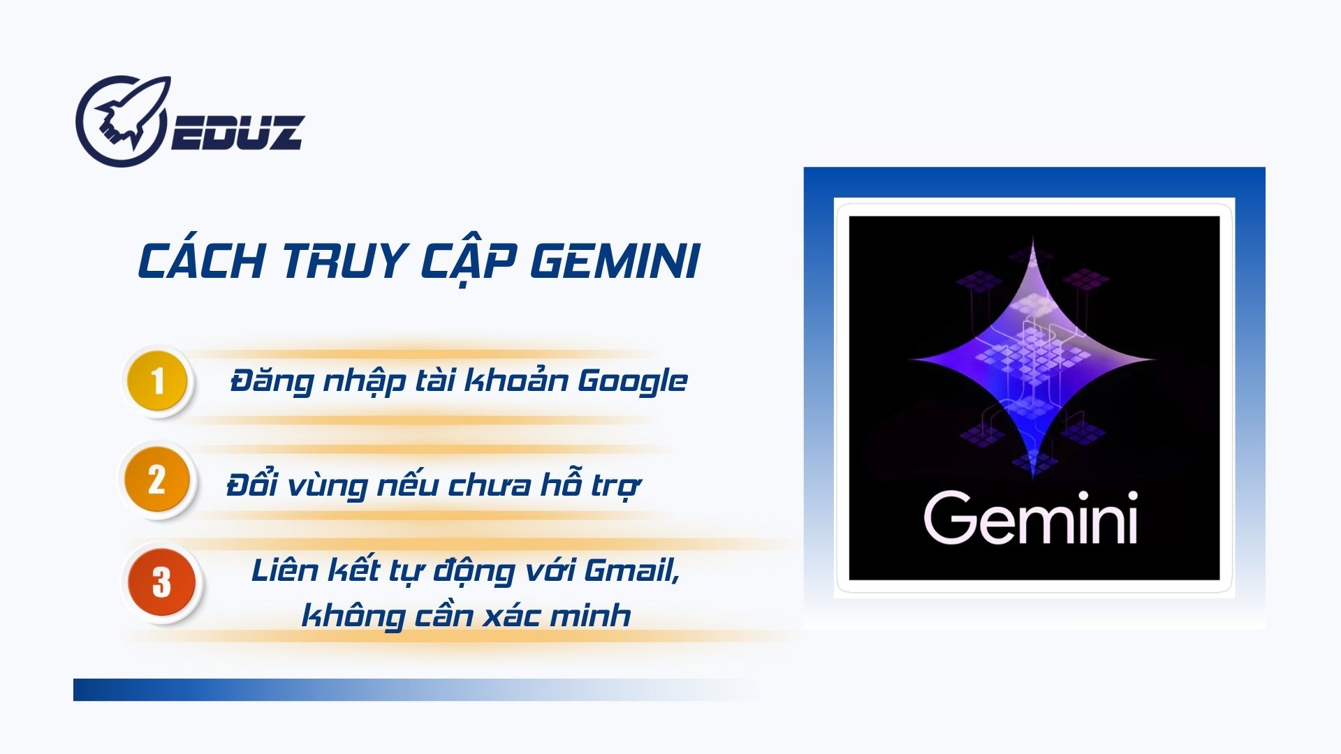 2. Trải nghiệm tạo tài khoản Google và truy cập Gemini