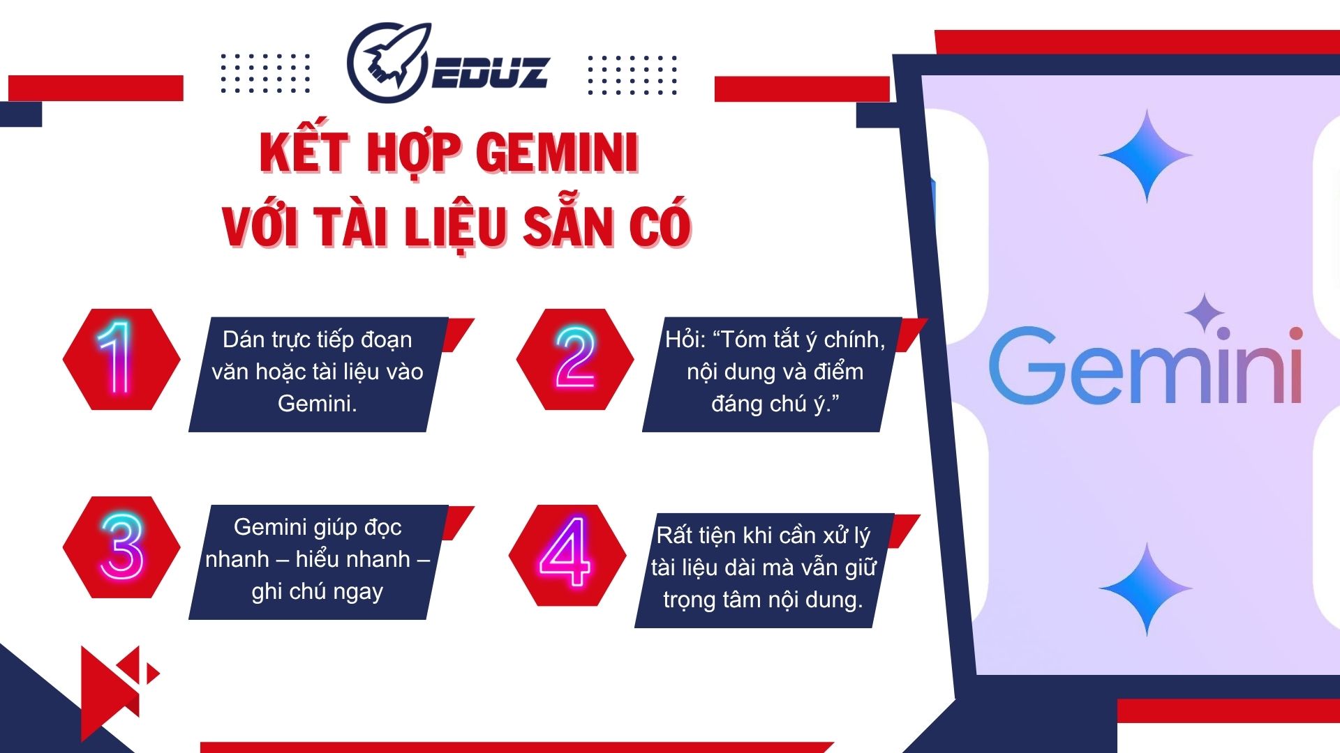 4. Một mẹo nhỏ: Kết hợp Gemini với trình duyệt hoặc tài liệu có sẵn