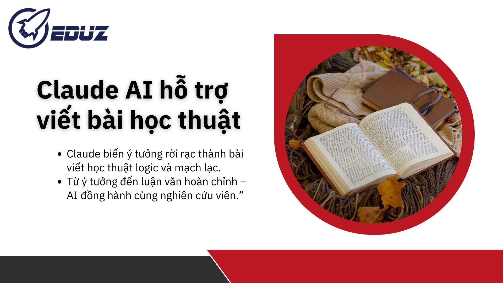 2. Claude AI hỗ trợ viết bài học thuật, trình bày ý tưởng và cấu trúc luận văn