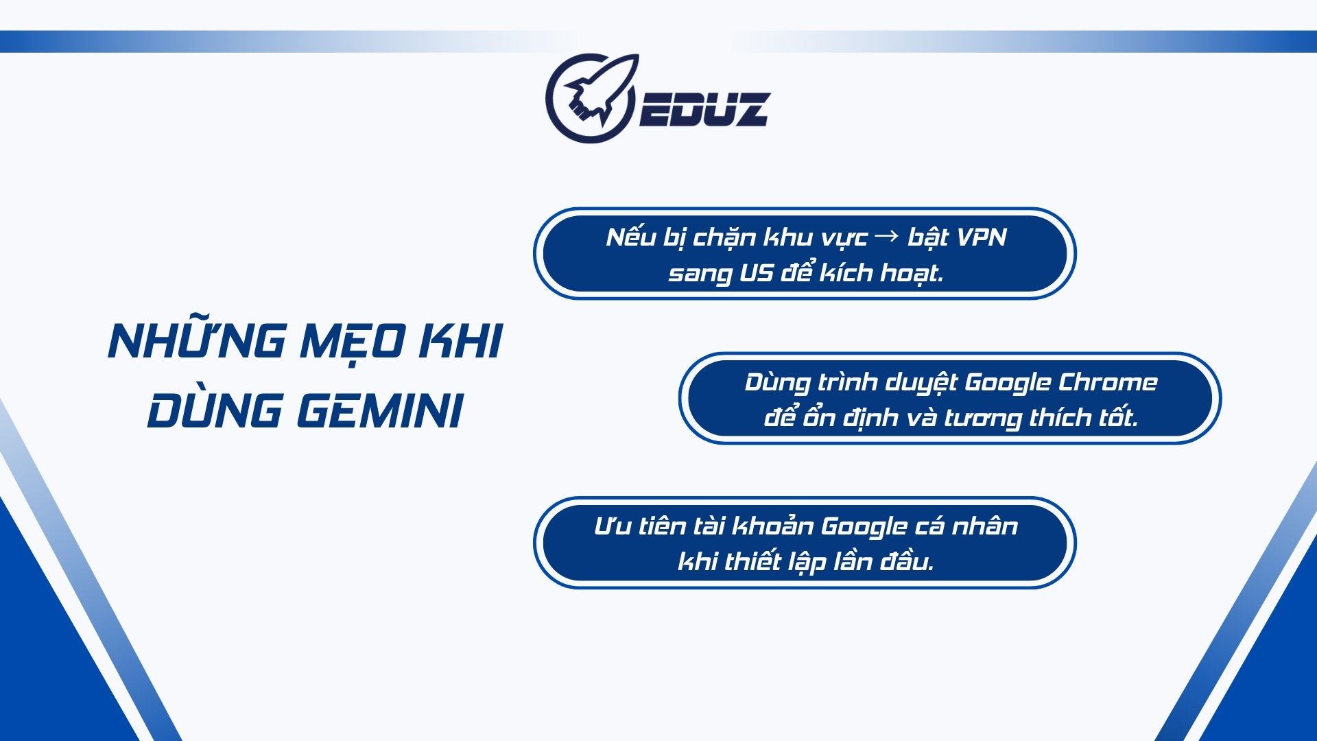 5. Mẹo nhỏ giúp trải nghiệm ban đầu mượt mà hơn