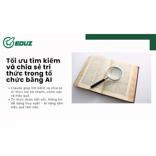 3. Tối ưu tìm kiếm và chia sẻ tri thức trong tổ chức bằng AI và ứng dụng thực tế với Claude