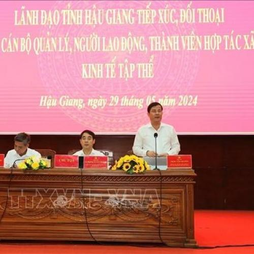 Lãnh Đạo Tỉnh Hậu Giang Đối Thoại Về Kinh Tế Tập Thể