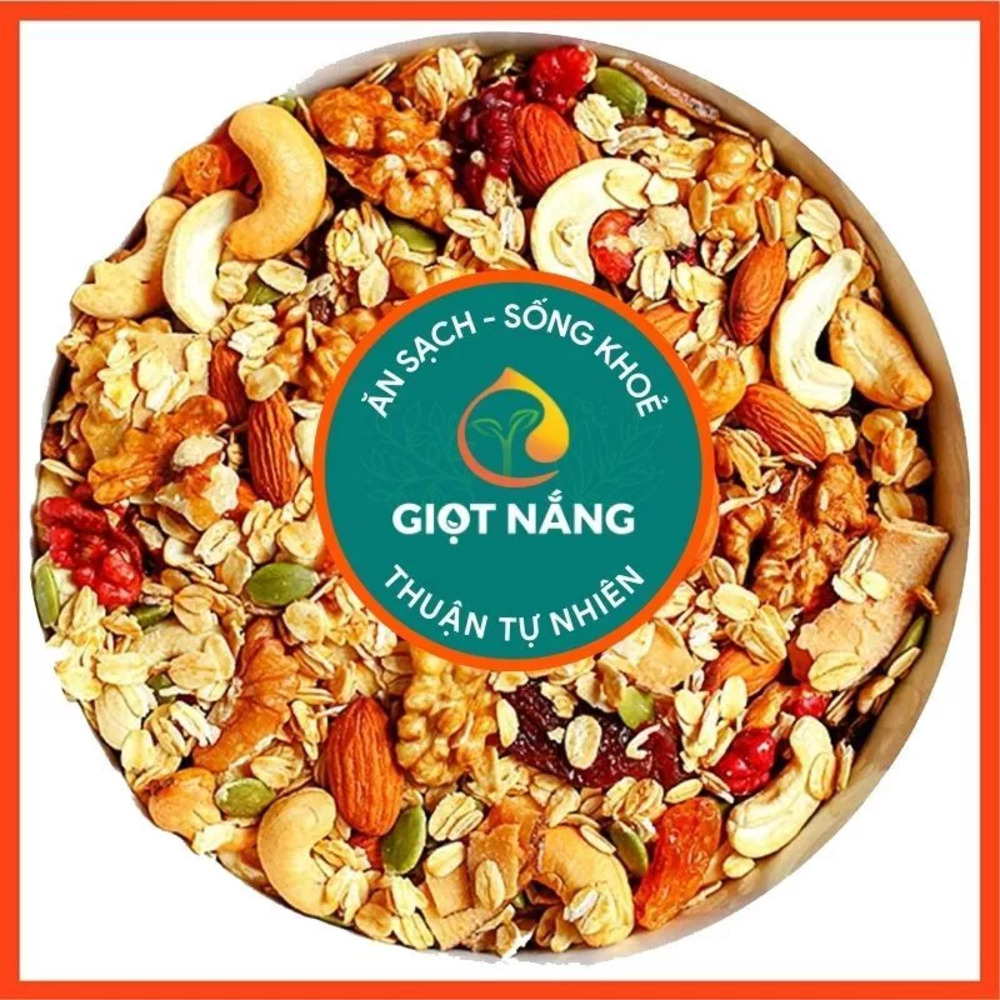 Granola Siêu Hạt Ăn Kiêng Ngũ Cốc Giảm Cân Dinh Dưỡng Macca Từ Nông Sản Sạch Giọt Nắng