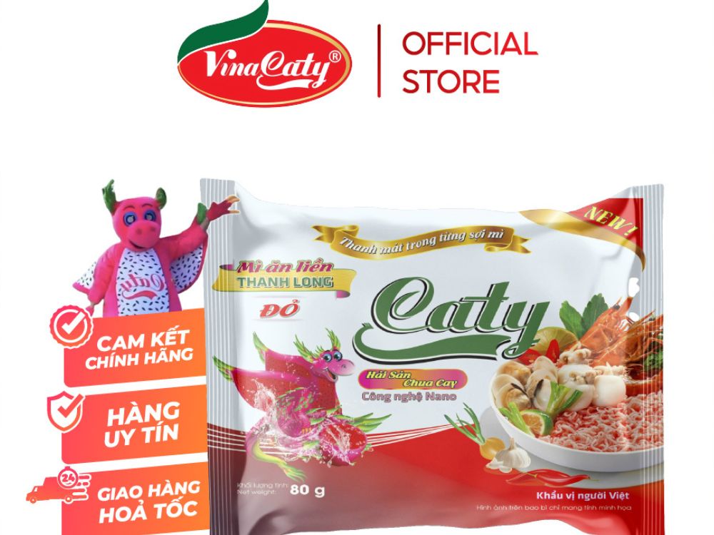 Mì thanh long hải sản chua cay