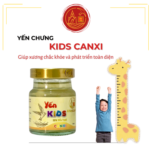 Yến Chưng Kids Canxi - Giải Pháp Bổ Sung Canxi Tự Nhiên Cho Bé