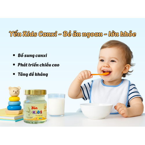 3. Yến Kids Canxi – Hỗ trợ phát triển cho trẻ nhỏ