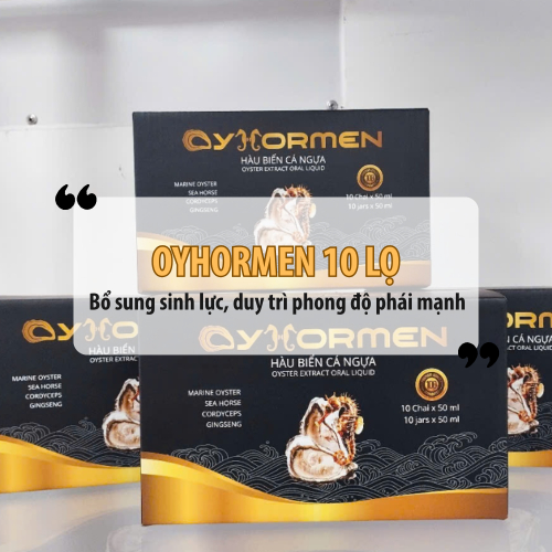 OYHORMEN 10 Lọ – Bổ Sung Sinh Lực Tự Nhiên, Hỗ Trợ Duy Trì Phong Độ Phái Mạnh