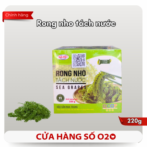 Rong Nho Tách Nước Hộp 220g