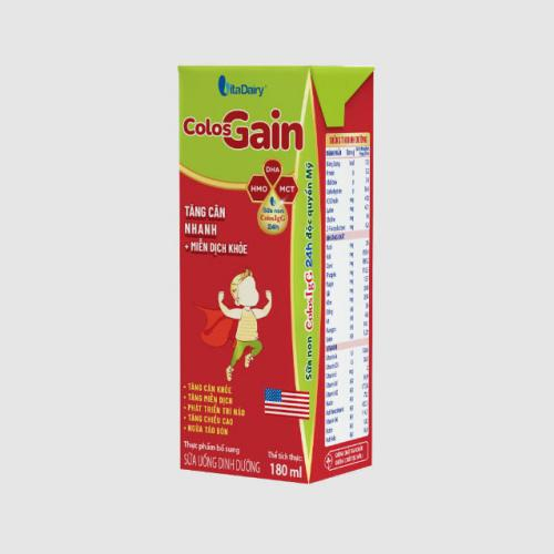 Sữa Bột Pha Sẵn ColosGain Hộp 180ml(Thùng 48 Hộp)