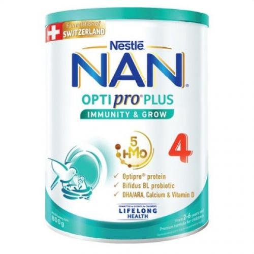 Sữa NAN OPTIPRO PLUS 4 Lon 800gr (2-6 Tuổi)