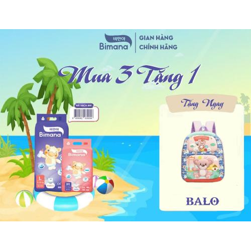 Tã dán Bimana Hàn Quốc size S (4 - 8kg)