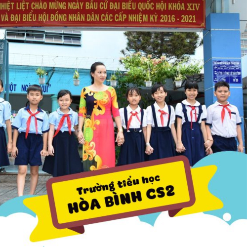 Dự Án Vệ Sinh Sân Trường Tiểu Học Hòa Bình cơ sở 2