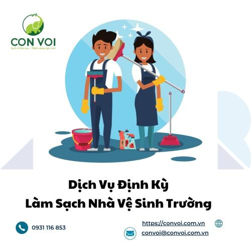 Dịch Vụ Định Kỳ - Làm Sạch Nhà Vệ Sinh Trường