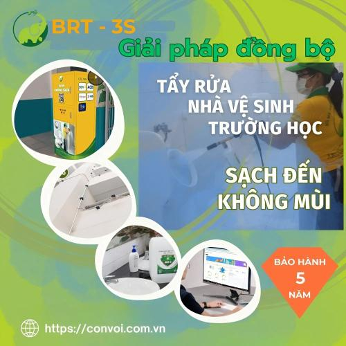 Giải Pháp Đồng Bộ BRT - 3S | Tẩy Rửa Nhà Vệ Sinh Trường