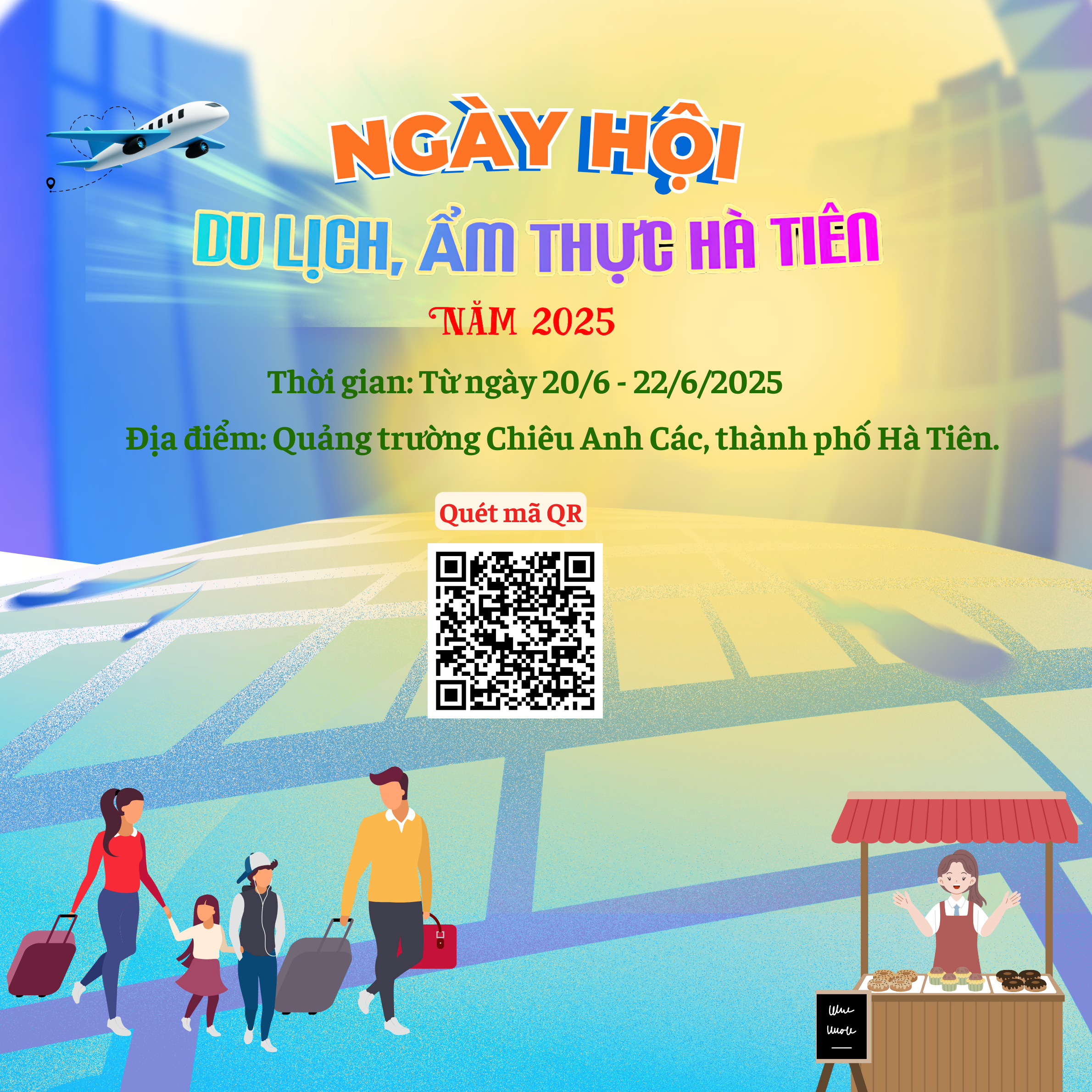 Mời tham gia Ngày hội Du lịch, Ẩm thực Hà Tiên năm 2025 nhân Lễ hội truyền thống kỷ niệm 290 năm ngày mất Đức khai trấn Mạc Cửu (1735-2025)