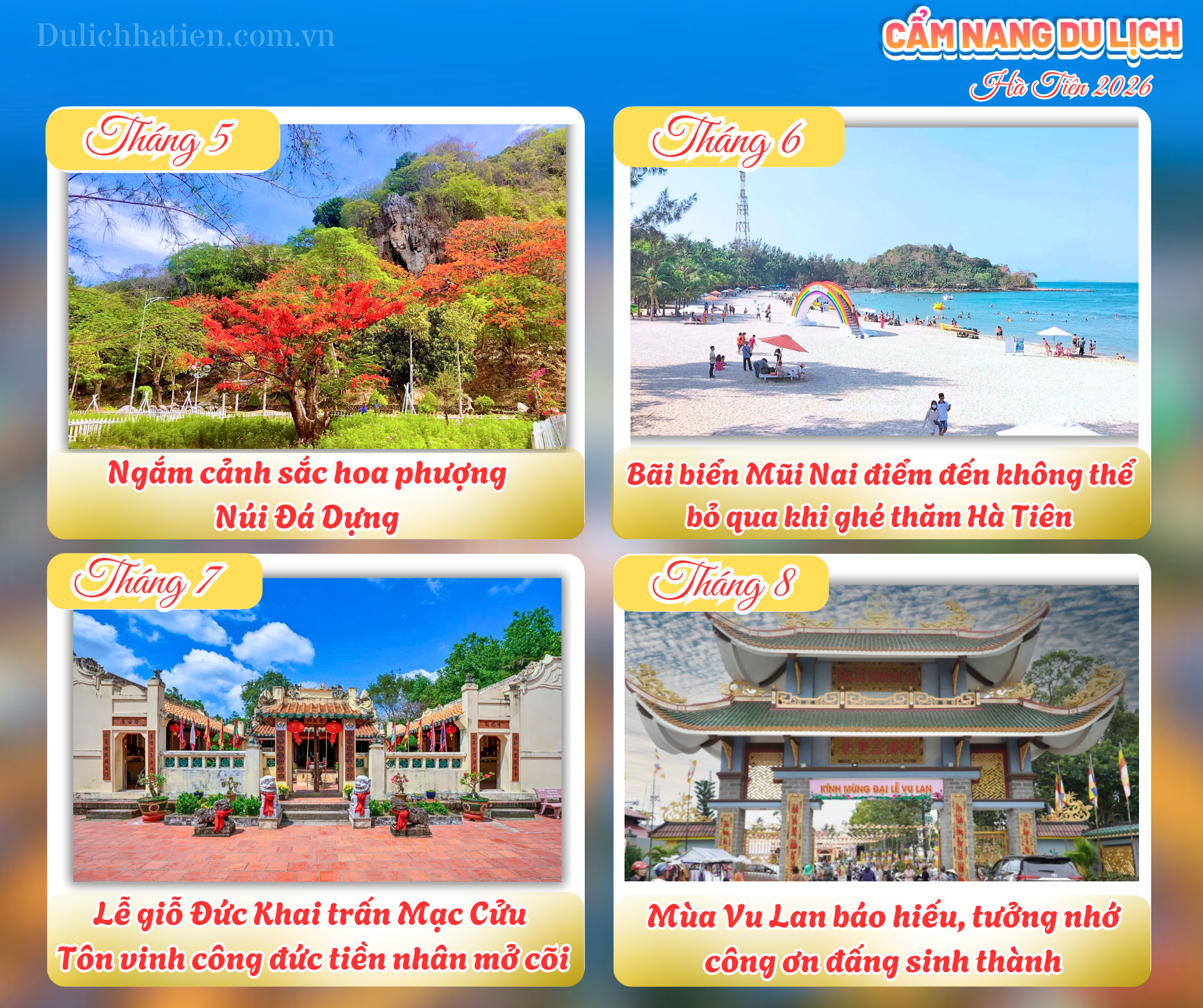 Tháng 05: Ngắm sắc hoa phượng trên Núi Đá Dựng